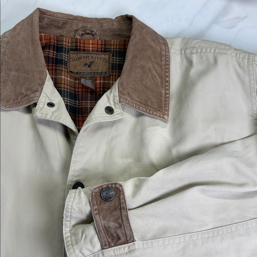 North River Outfitters Barn Jacket, Cotton Canvas, Flannel Lined Chore Coat